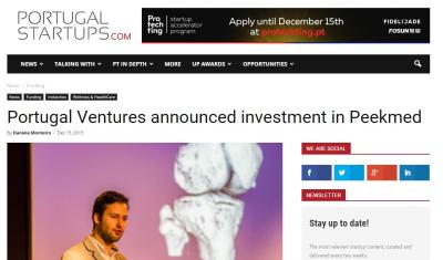 Portugal Ventures invertir en la startup portuguesa Peekmed