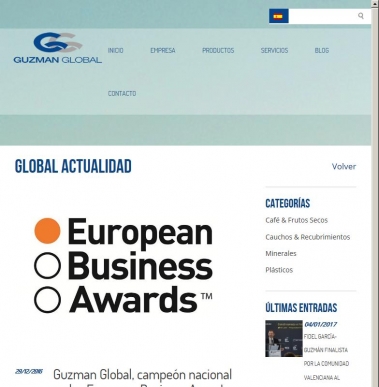 Guzman Global, campen nacional en los European Business Awards 2016/17