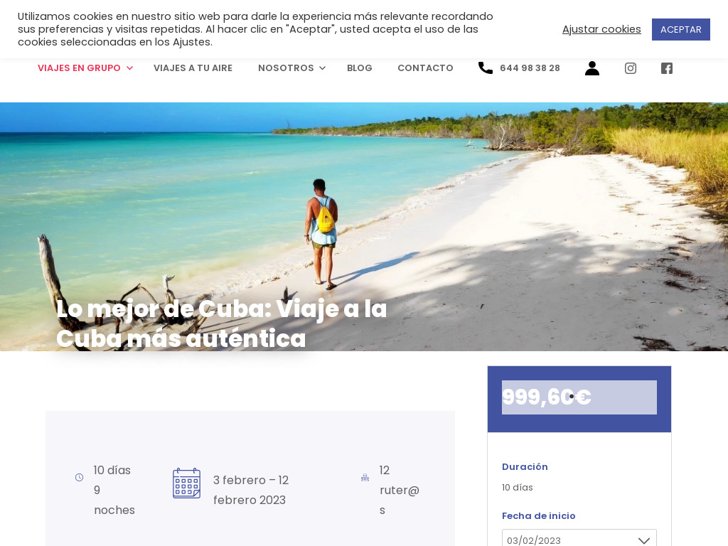 Viaje organizado a la Cuba ms autntica con Ruteart